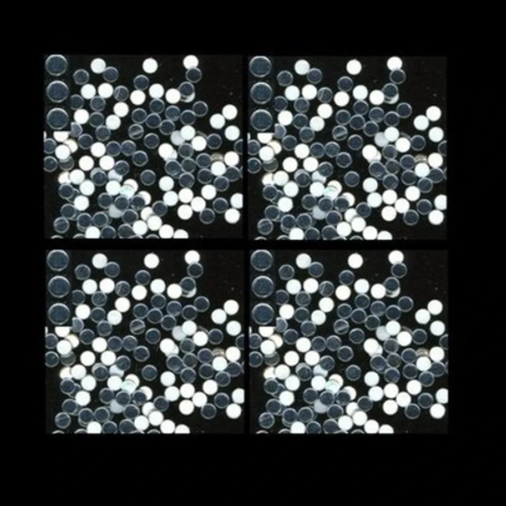 MIRROR  HotFix Nailheads  CLEAR  Iron on  3mm    ‎ 2 Gross  288 Pieces